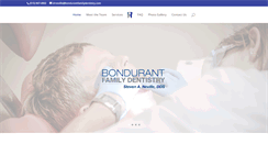 Desktop Screenshot of bondurantfamilydentistry.com
