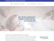 Tablet Screenshot of bondurantfamilydentistry.com